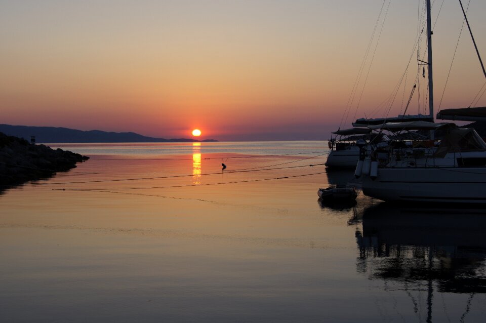Harbor summer sea
