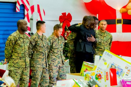 First lady Michelle Obama supports Toys for Tots annual drive 131219-N-WY366-948