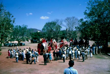 First Lady Jacqueline Kennedy rides an elephant in India (10)