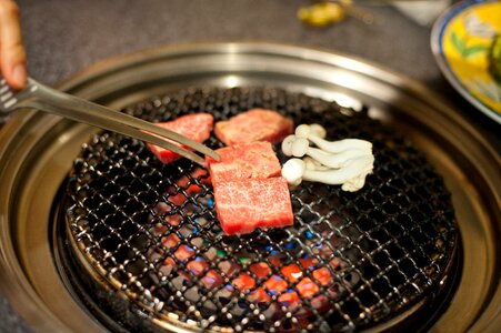 Bbq food cooking
