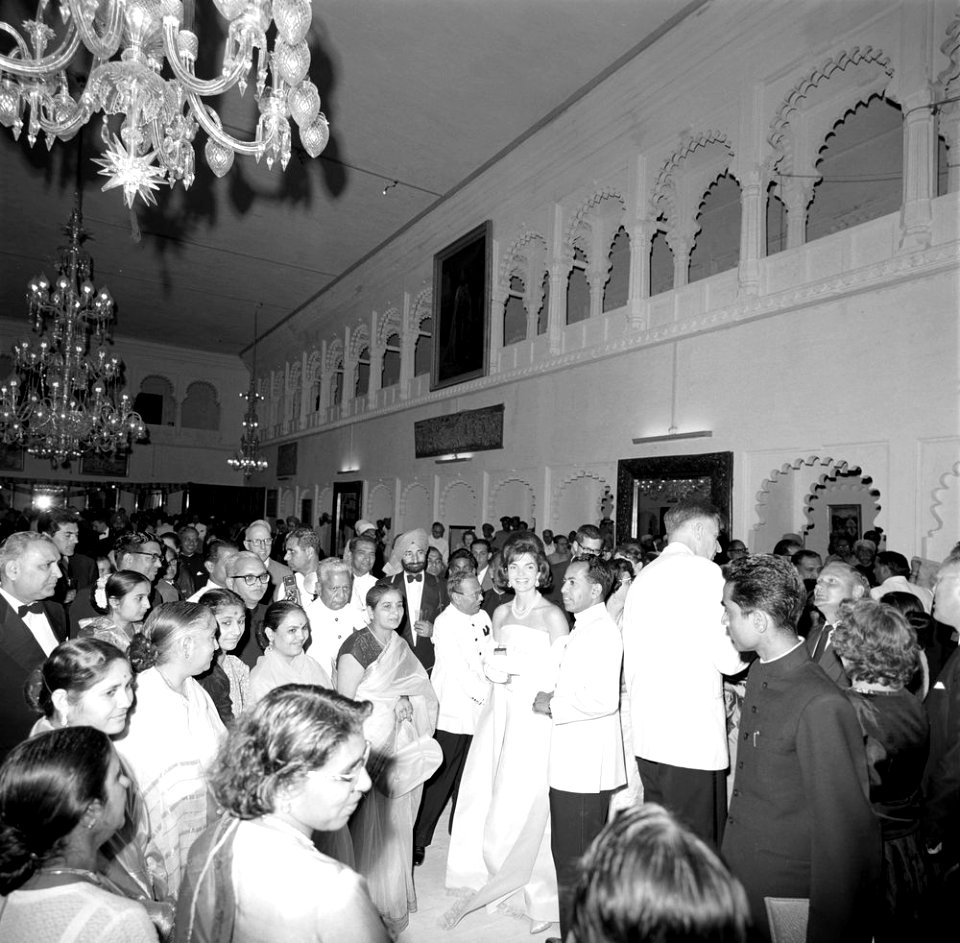 First Lady Jacqueline Kennedy Attends Reception in Udaipur, India (1)