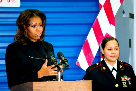 First lady Michelle Obama supports Toys for Tots annual drive 131219-N-WY366-869