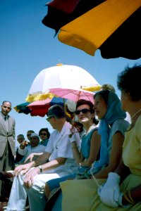 First Lady Jacqueline Kennedy Takes Boat Ride on Ganges River (4) photo