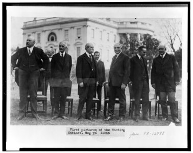 First pictures of the Harding cabinet LCCN2002713179