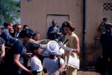First Lady Jacqueline Kennedy Visits Bal Sahyog in New Delhi, India photo