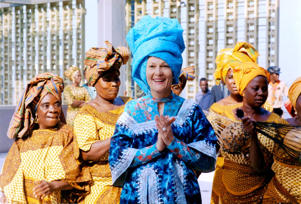 First Lady Pat Nixon, Monrovia, Liberia