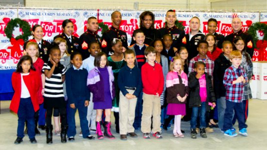 First lady Michelle Obama supports Toys for Tots annual drive 131219-N-WY366-483