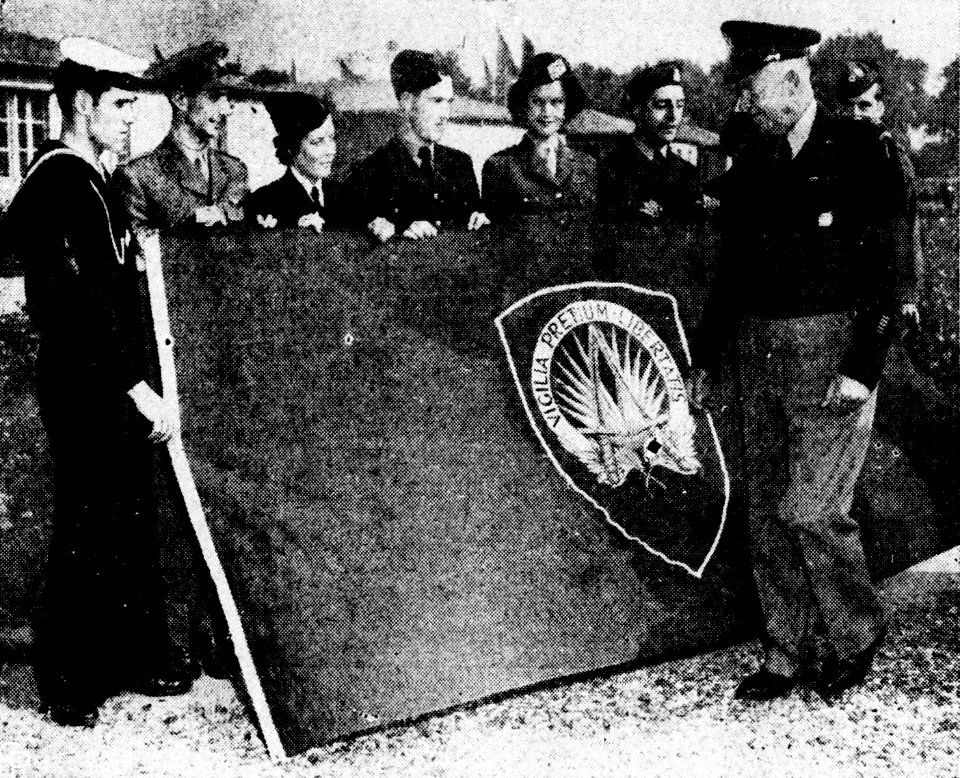 First NATO flag with Eisenhower