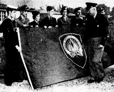 First NATO flag with Eisenhower