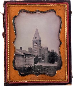 First Presbyterian Church of Niagara Falls NY c1850 photo