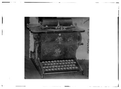 First typewriter LCCN2014704116