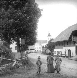 Fischbach - gegen die Pfarrkirche - 1898 photo