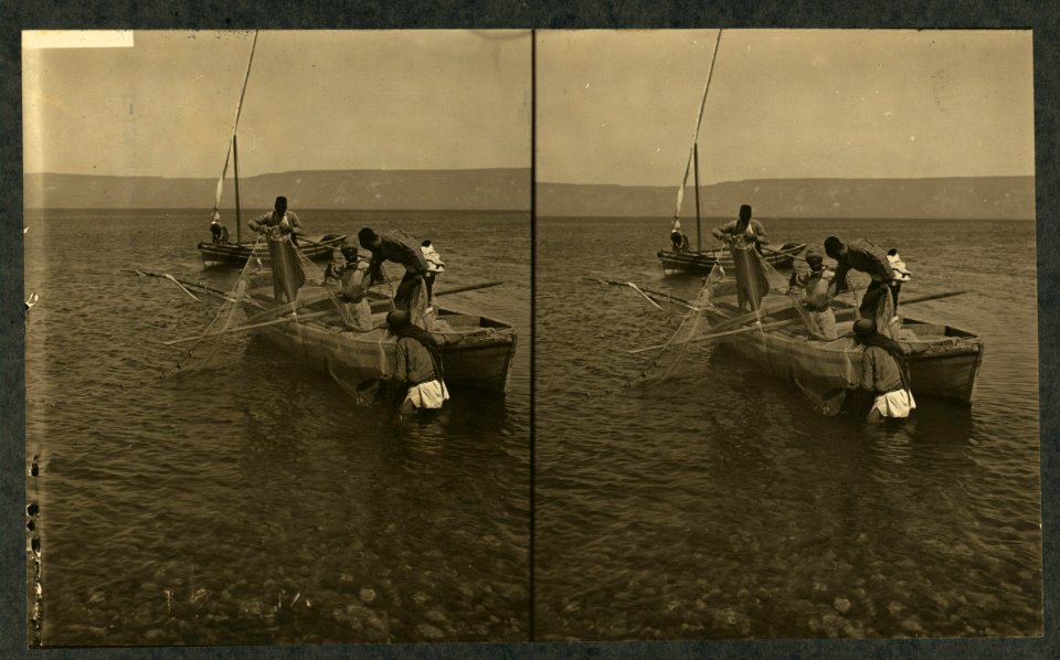 Fishing in the Sea of Galilee - Palestine LCCN2004672915