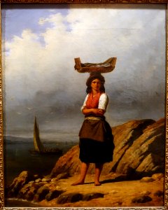 Fishwoman by Augusto Roquemont, oil on canvas - Museu Nacional de Soares dos Reis - Porto, Portugal - DSC00659 photo