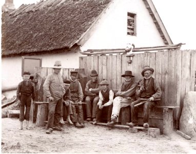 Fishermen in Hornbaek, Denmark, Carl Curman photo