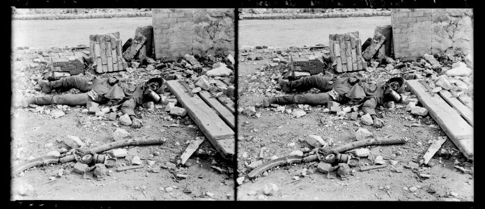 Fismettes. 14-9-18. Cadavre allemand - Fonds Berthelé - 49Fi1219