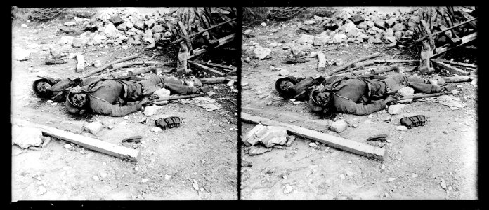 Fismettes. 14-9-18. Cadavres allemands - Fonds Berthelé - 49Fi1205