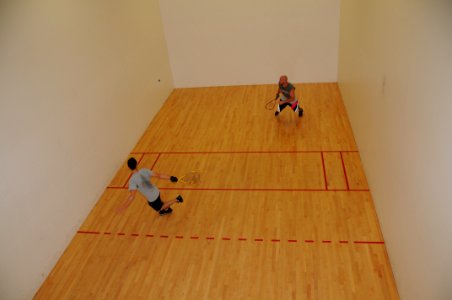 Fitness facility hosts racquetball tournament (7825498886)