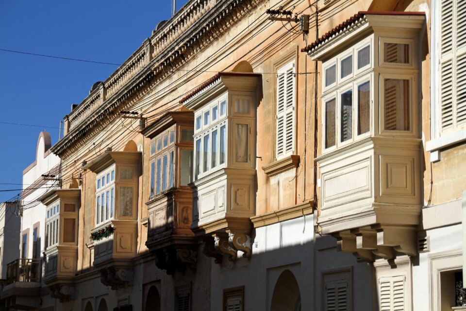 Old travel balcony photo