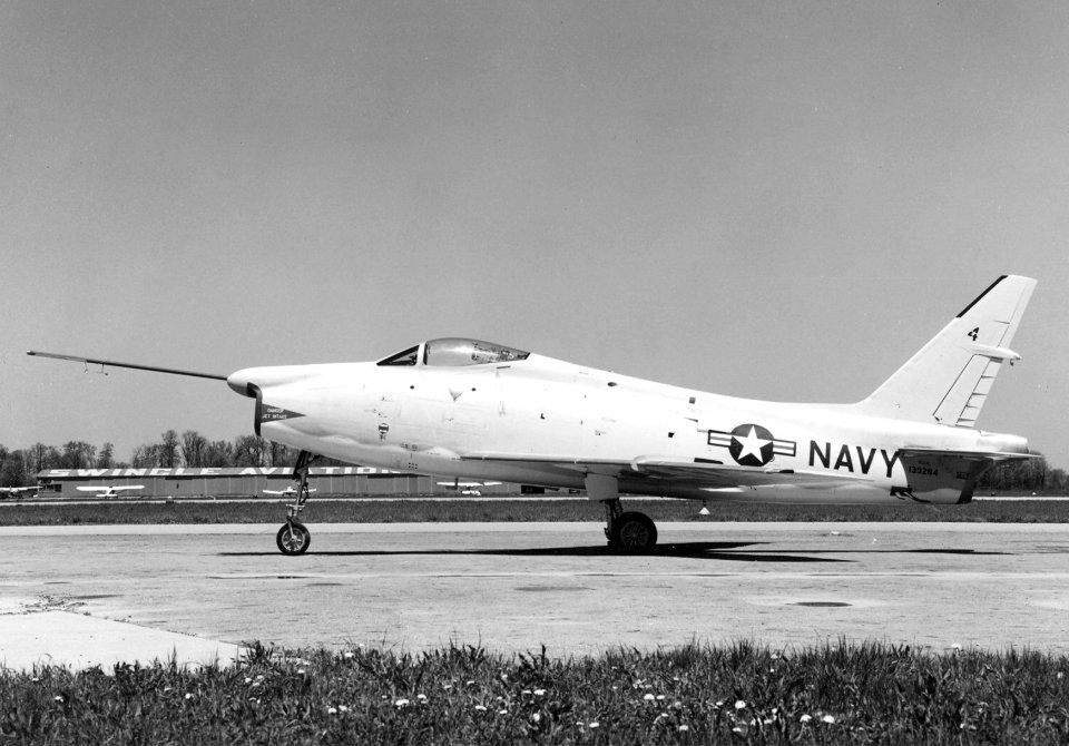 FJ-4F Fury on the ground 1957