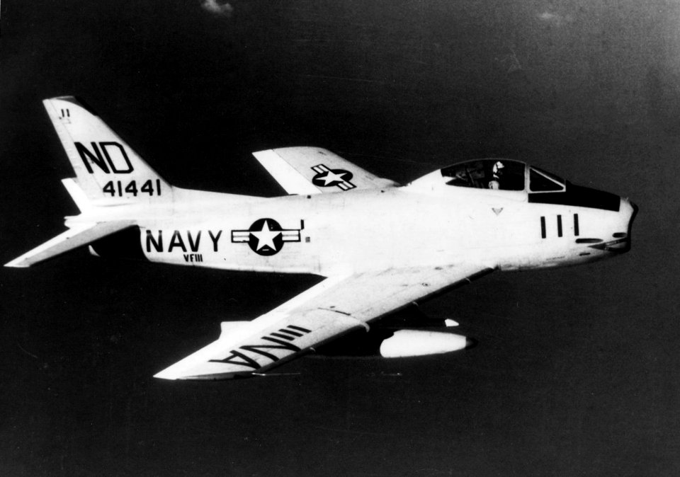 FJ-3M VF-111 in flight 1958