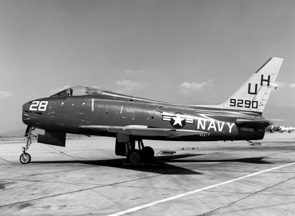 FJ-4 VU-7 at NAAS Brown Field 1960
