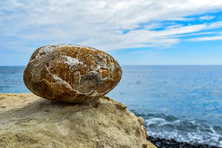 Rock water seashore