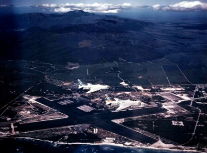 FJ-4Bs VA-214 over NAS Barbers Point 1958