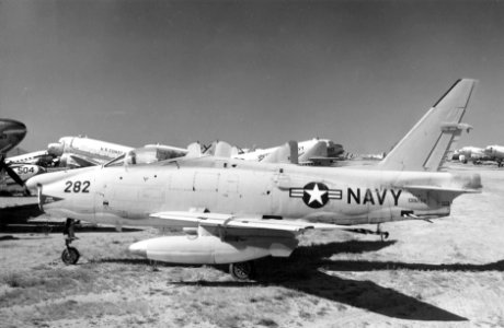 FJ-4F retired at NAF Litchfield Park 1960