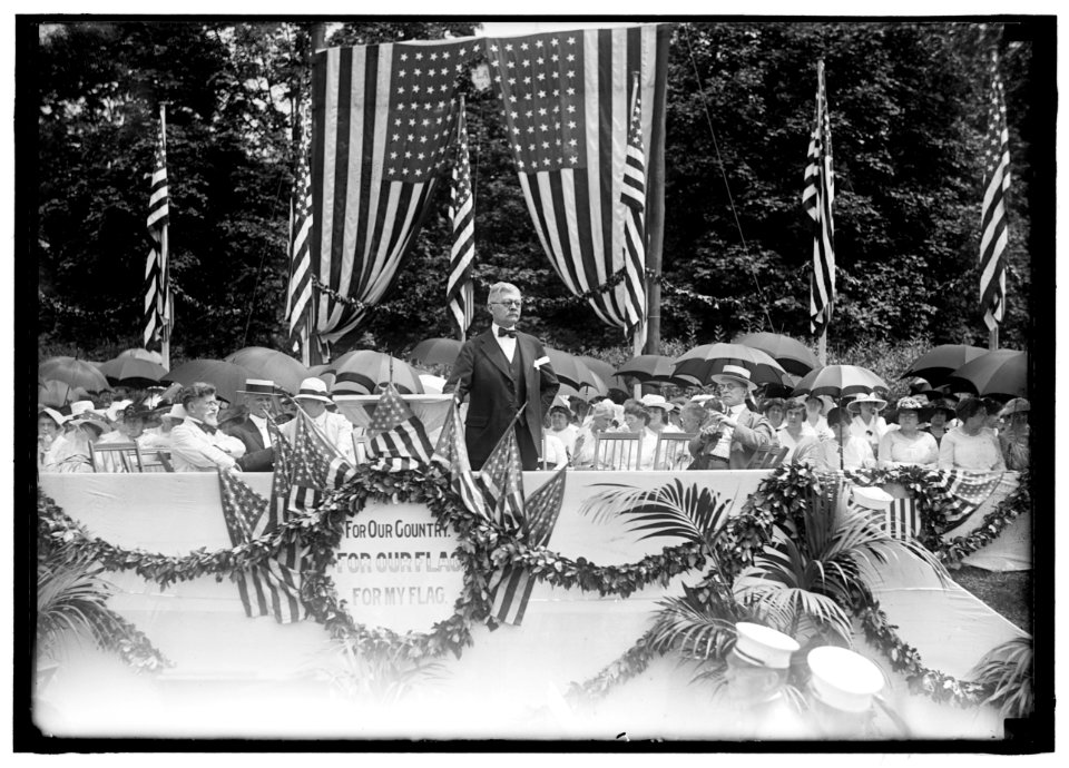 FLAG DAY. VICE PRESIDENT MARSHALL SPEAKING LCCN2016870046