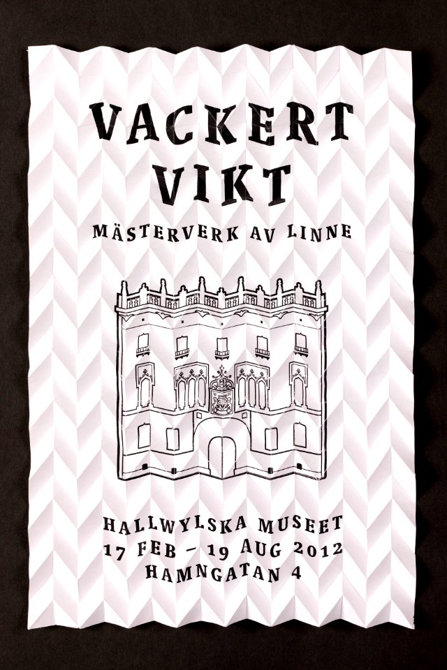 Flagga från utställningen Vackert vikt - Hallwylska museet - 90043