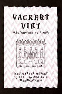 Flagga från utställningen Vackert vikt - Hallwylska museet - 90043