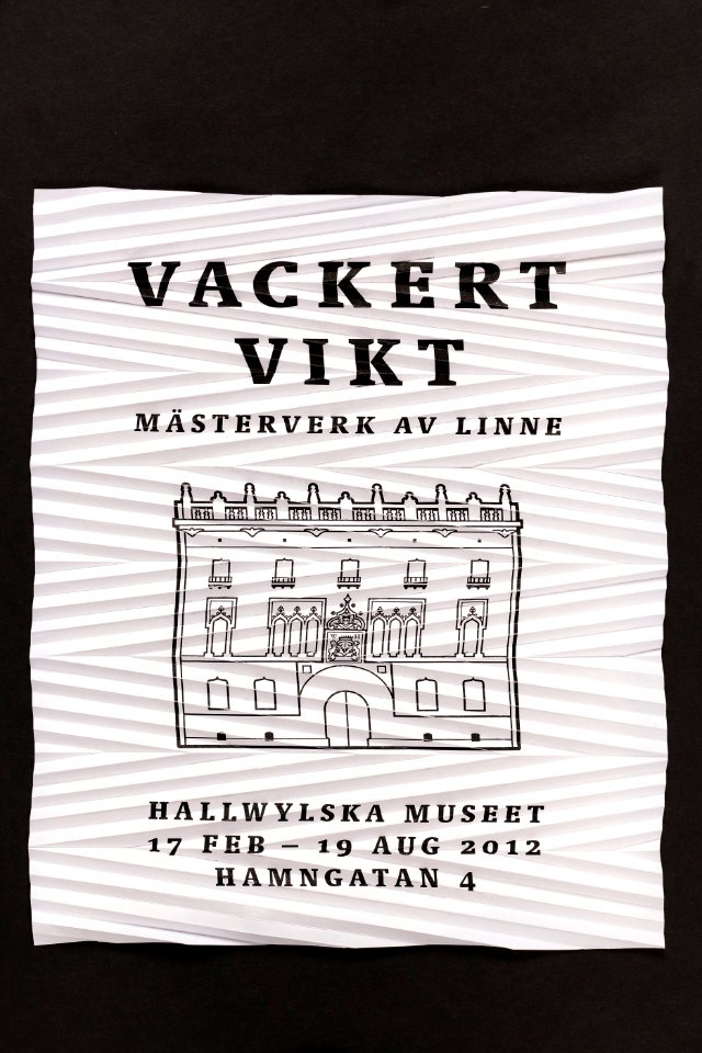 Flagga från utställningen Vackert vikt - Hallwylska museet - 90044