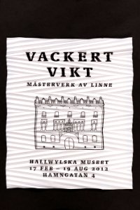 Flagga från utställningen Vackert vikt - Hallwylska museet - 90044