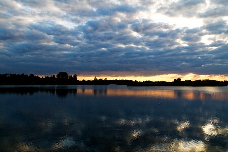 Mirroring reflection landscape photo