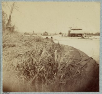 Fleet of monitors, Trent's Reach, James River, Va. Saugus in foreground LCCN2013646173
