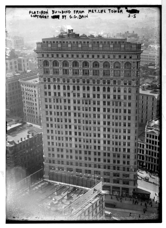 Flatiron Bldg from Met. Life Tower, Copyright G.G. Bain, New York - G.G.Bain LCCN2014680007