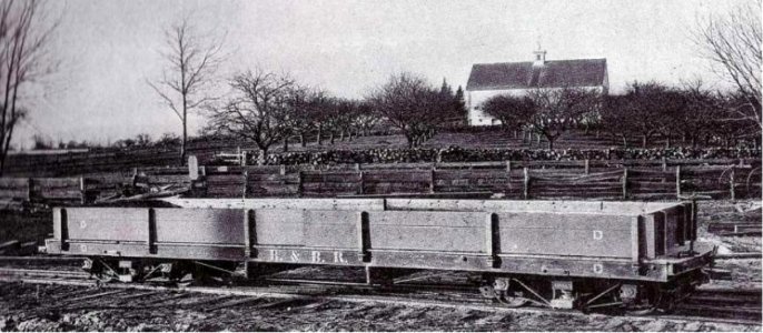 Flat car of the Billerica and Bedford Railroad