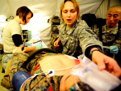 Fleet Antiterrorism Security Team Pacific participates in Army mass casualty exercise 120305-N-SD300-267