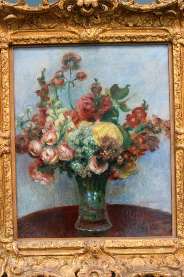 Fleurs dans un vase Renoir 01