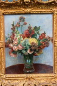 Fleurs dans un vase Renoir 01