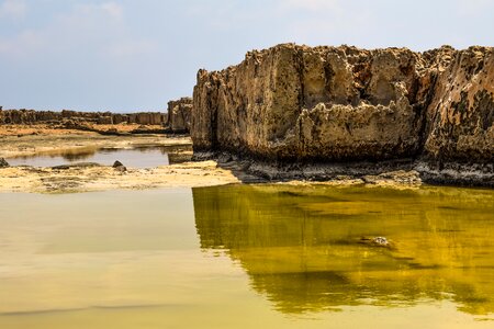 Rocky coast nature makronissos