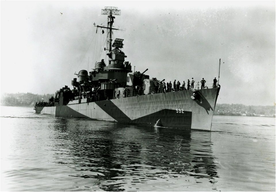 Fletcher class destroyer USS Howorth (DD-592), 1944