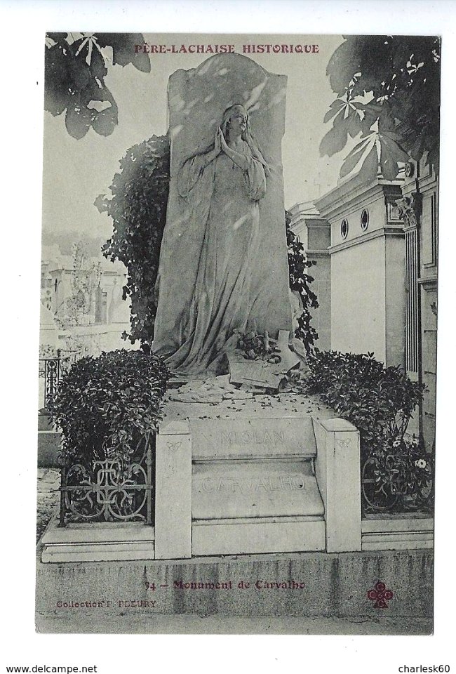 Fleury - Le Père Lachaise historique - 034 - Carvalho