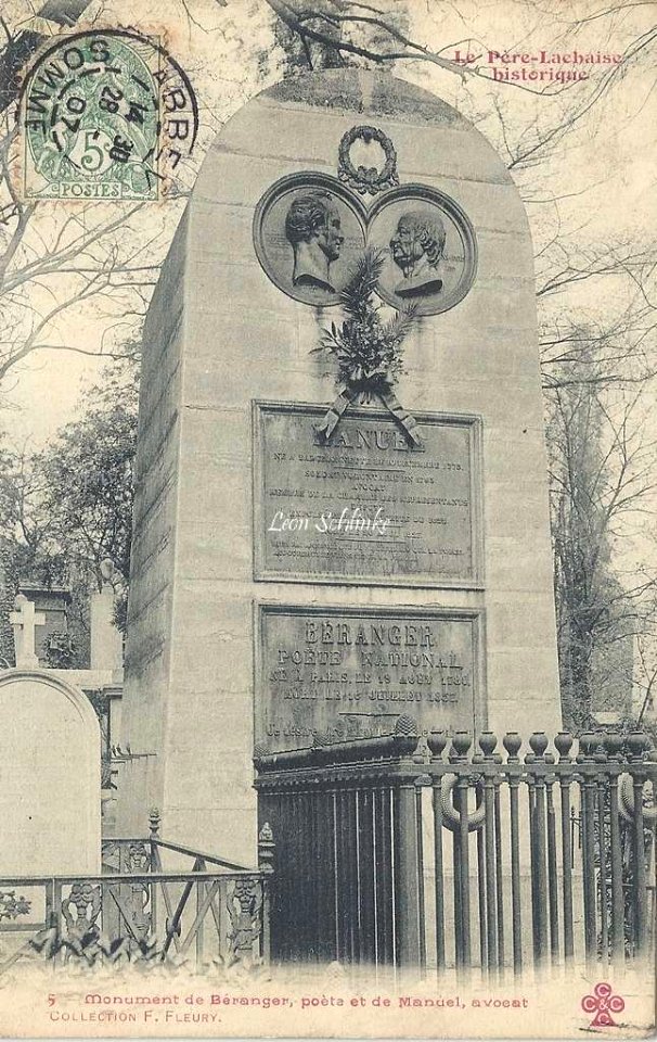 Fleury - Le Père Lachaise historique - 005 - Béranger-Manuel