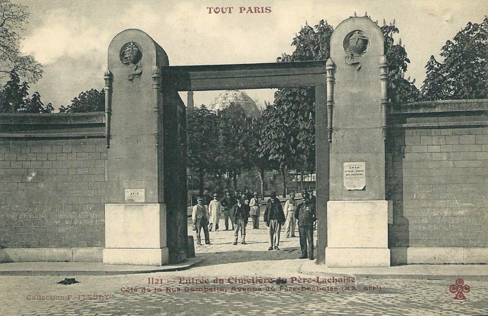 Fleury - Tout Paris - 1221 - Entrée du Cimetière du Père-Lachaise