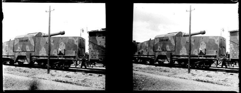 Fleury sur Aire. Train blindé - Fonds Berthelé - 49Fi709