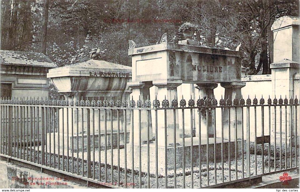 Fleury - Le Père Lachaise historique - 028 - Molière & La Fontaine