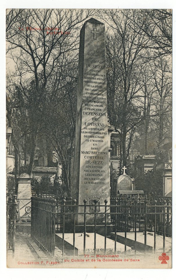 Fleury - Le Père Lachaise historique - 077 - Sèze