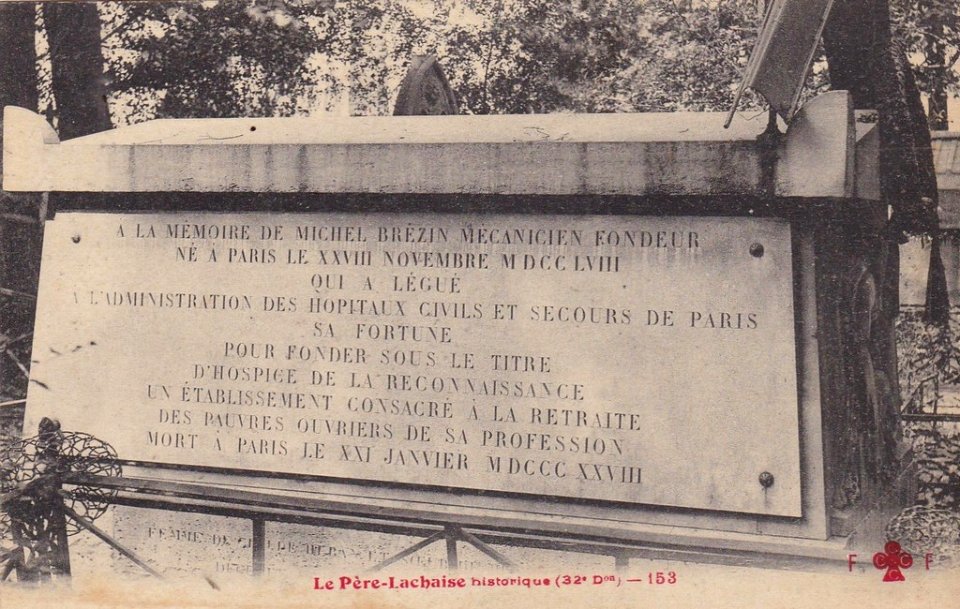 Fleury - Le Père Lachaise historique - 153 - Brézin